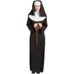Dguisement de nonne ou soeur pour femme - multicolore - noir - tunique et voile - adulte - intrieur ...