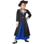D�guisement - nounou poppins - manteau noir - fille - 3 ans