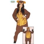 Déguisement ours adulte - blanc et multicolore - modèle ours avec hood Déguisement ours adulte - blanc et multicolore - modèle ours avec hood