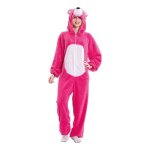 Déguisement ours rose pour femme - disfrazzes - combinaison avec capuche - polyester - intérieur Déguisement ours rose pour femme - disfrazzes - combinaison avec capuche - polyester - intérieur