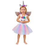 Déguisement - ningbo party supplies - déguisement licorne fleurie pastel fille Déguisement - ningbo party supplies - déguisement licorne fleurie pastel fille