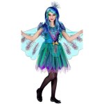 D�guisement paon de couleur - widmann - fille - 8 ans - costume confortable - carnaval - int�rieur