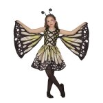 D�guisement - papillon jaune � pois - fille 7 - 9 ans - comprend robe et ailes