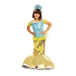Dguisement petite sirne - marque - pour enfants de 5  6 ans - robe et diadme - couleur jaune