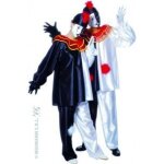 Dguisement pierrot adulte - multicouleur - tunique pantalon et chapeau inclus