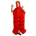 Dguisement pieuvre de roche adulte - el rey del carnaval sl - multicolore - rouge - carnaval
