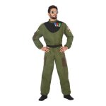 D�guisement pilote militaire - atosa - homme - combinaison et ceinture - vert - int�rieur