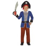 Dguisement pirate aventurier bleu garcon