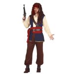 Déguisement jack sparrow pirate des caraïbes homme s bleu turquoise ciel marine Déguisement jack sparrow pirate des caraïbes homme s bleu turquoise ciel marine