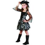 D�guisement de pirate corsaire noir fille - ptit clown - panoplie avec robe jupon et chapeau bicorne