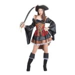 D�guisement femme - pirate - robe avec volants - jupon - ceinture et couvre - bottes