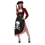 Déguisement pirate robe asymétrique femme m noir Déguisement pirate robe asymétrique femme m noir
