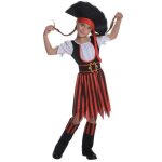 Dguisement pirate fille ptit clown - taille 7  9 ans - robe chapeau ceinture et cache - bottes inclus ...