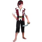 Dguisement pirate garon - marque - modle - enfant - orange - noir - 5 ans