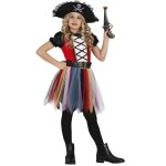 Dguisement pirate multicolore fille - marque - modle - rouge - 5 ans - intrieur