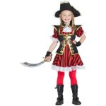 Dguisement de pirate  rayures pour fille