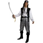 D�guisement pirate � rayures - funidelia - 117052 - collection blanc et noir homme corsair boucanier ...