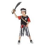 D�guisement de pirate - rubies - s8821 - m - noir - rouge - blanc - taille m - enfant 3 ans et plus