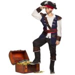 Dguisement pirate - vince - garon 4 / 6 ans - multicolore - imitation cuir - charmant et rustique