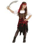 Dguisement de pirate - widmann - pirates corsaires et bucaniers - robe corset bandeau - enfant