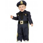D�guisement policier marine b�b� - marque - mod�le - b�b� - mixte - bleu - or - polyester - int�rieur ...