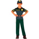 D�guisement - policier vert - gar�on - 10 � 12 ans - polyester - carnaval
