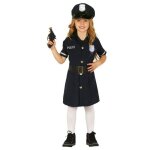 D�guisement polici�re robe uniforme bleu fille