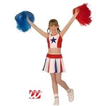 D�guisement pom - pom girl blanc enfant 11 � 13 ans