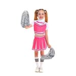 D�guisement - pom - pom girl rose - t - shirt et jupe - fille 5 - 6 ans - int�rieur