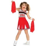Dguisement pom pom girl zombie enfant - no name - modle zombie - polyester - rouge
