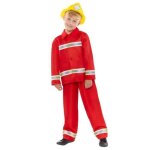 Dguisement pompier combinaison rouge enfant