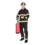 Déguisement de pompier pour homme - disfrazzes - veste pantalon et chapeau - rouge multicolore - extérieur ... Déguisement de pompier pour homme - disfrazzes - veste pantalon et chapeau - rouge multicolore - extérieur ...
