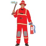 Déguisement pompier homme - polyester - rouge - taille l 52 - 54 Déguisement pompier homme - polyester - rouge - taille l 52 - 54