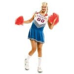 Dguisement pompom girl cheer homme - bleu - m / l - adulte
