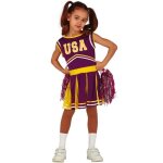 D�guisement - mes verrines - pompom girl lila - 10 ans - violet - polyester