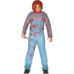 Dguisement de poupe tueuse chucky homme - ensanglant