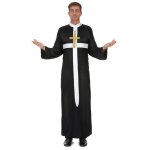 Dguisement - lucida - dguisement prtre croix blanche homme