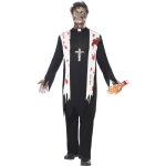 Dguisement prtre zombie - enfant - smiffys - noir - col blanc - halloween