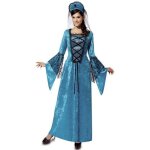Dguisement princesse mdivale blue pour femme