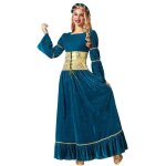 Dguisement princesse mdivale merida femme - angel tomas sa - m / l - noir - extrieur - adulte