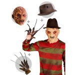 Dguisement pull de freddy krueger homme avec chapeau gant et masque 120568 dguisement accessoires - ...
