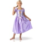Dguisement raiponce - disney princesse - robe satine avec manches courtes bouffantes - fille 3  4 ...