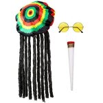 D�guisement rasta man 3 pi�ces - widmann - mod�le 68542 - noir vert jaune rouge