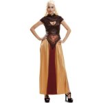 Dguisement reine des dragons - game of thrones - femme - robe marron multicolore