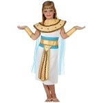 D�guisement reine egyptienne - atosa - enfant 5 - 6 ans - robe col ceinture coiffe et couvre - bras