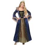 Dguisement reine mdivale peluche widmann - noir - femme - adulte