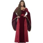 Dguisement reine mdivale rouge femme - 76337