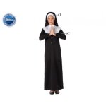 Dguisement religieuse enfant noir ac - dco - 3 / 4 ans - robe longue et foulard noir en tissu