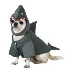 D�guisement de requin - atosa - costume pour chien - 3 tailles - tissu doubl� - amusant et attrayant