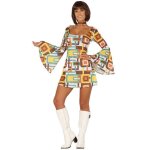 Dguisement robe disco gomtrique femme